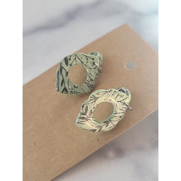 925 Multicolored Leaf Themed Polymer Clay Jewelry Set, NEW - Picture 5 of 10